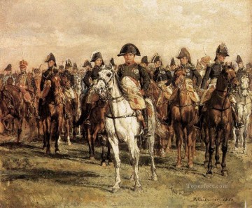 ジャン・ルイ・エルネスト・メソニエ Painting - ナポレオンとその参謀 ジャン・ルイ・エルネスト・メソニエ